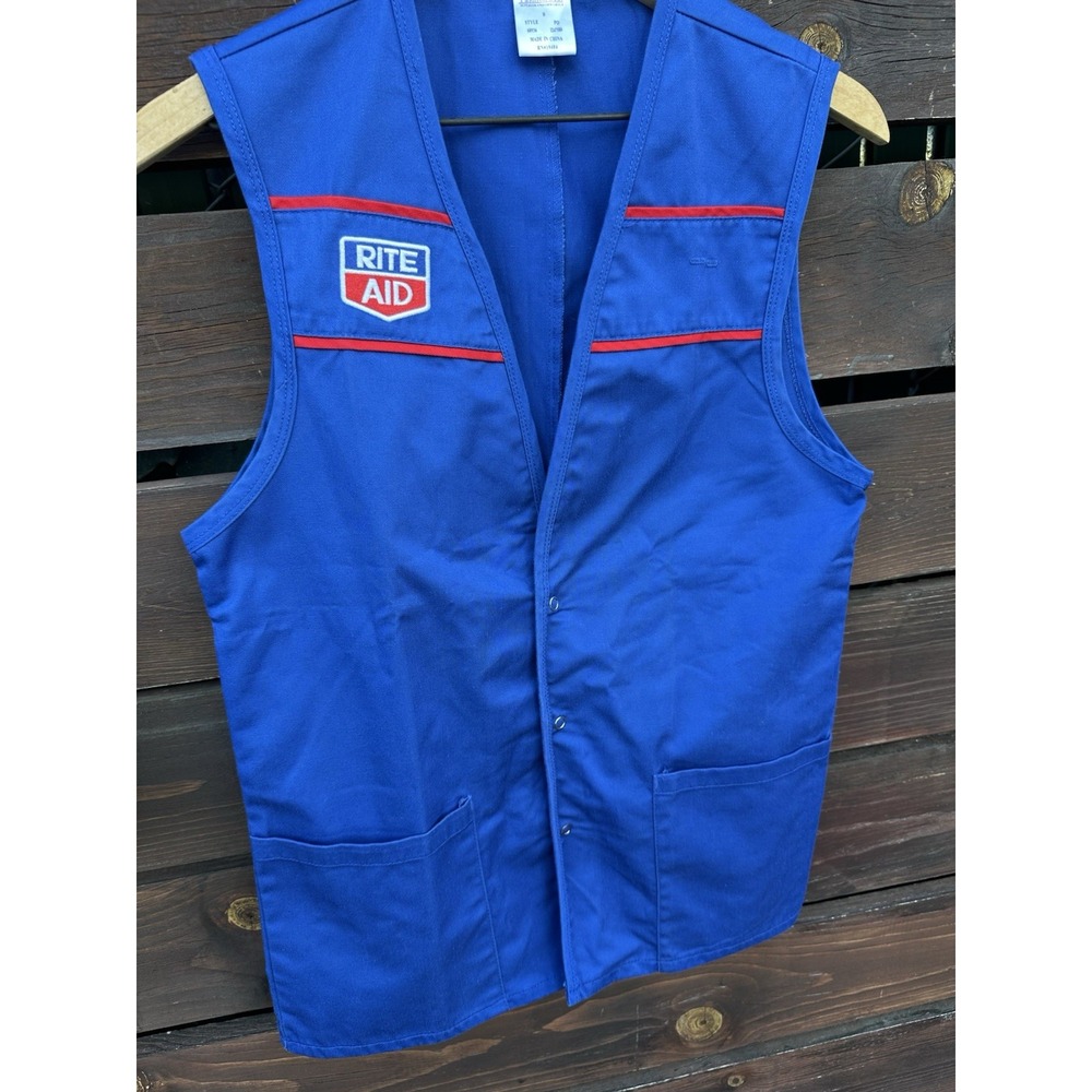 Vtg Ride Aid Employee Vest Costume Size Small